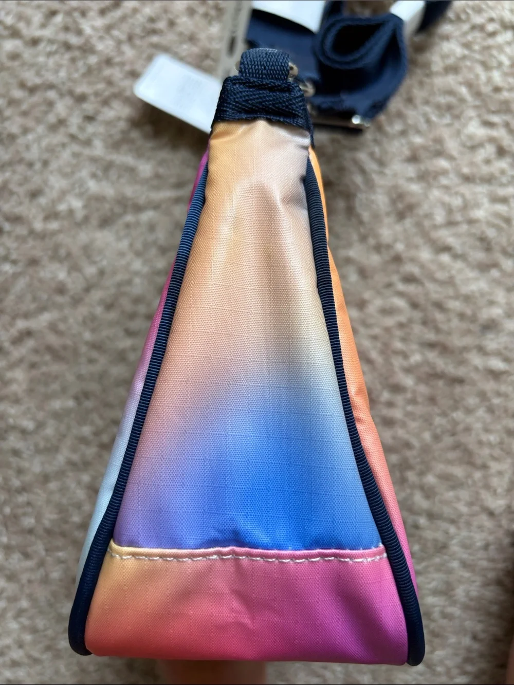 NWT Lesportsac Small Convertible Hobo Multi Gradient Shine